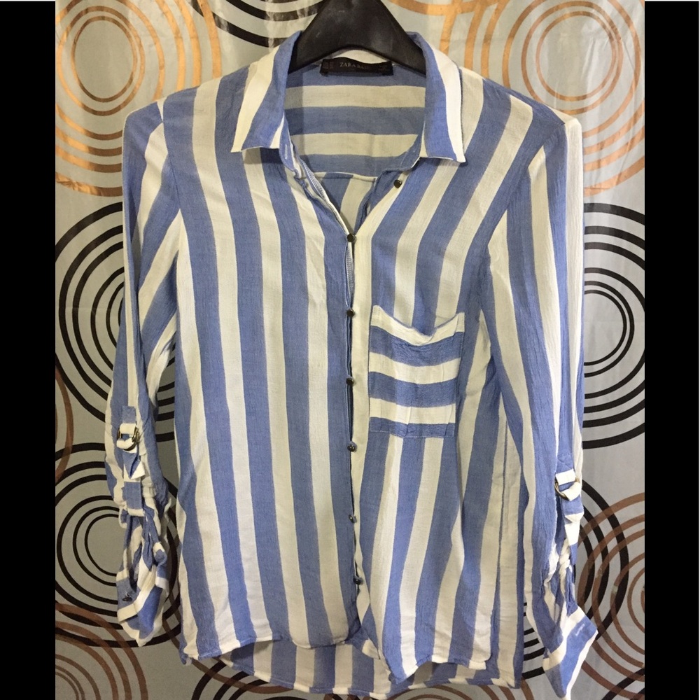 Zara button Down Shirt Sz XS